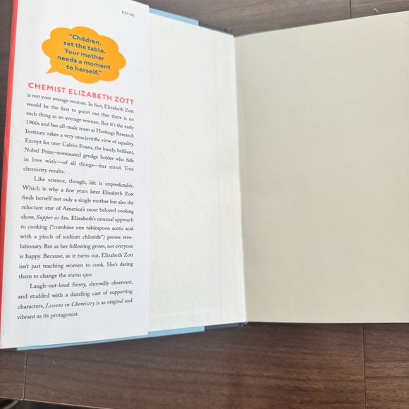 Lessons In Chemistry by Bonnie Garmus Hard Cover - Picture 5 of 9